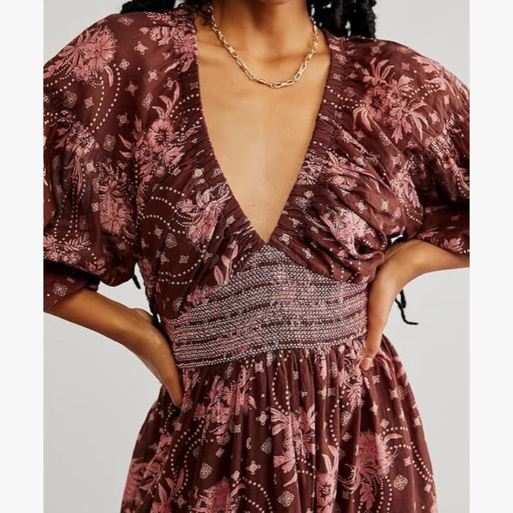 Floral long sleeve dress